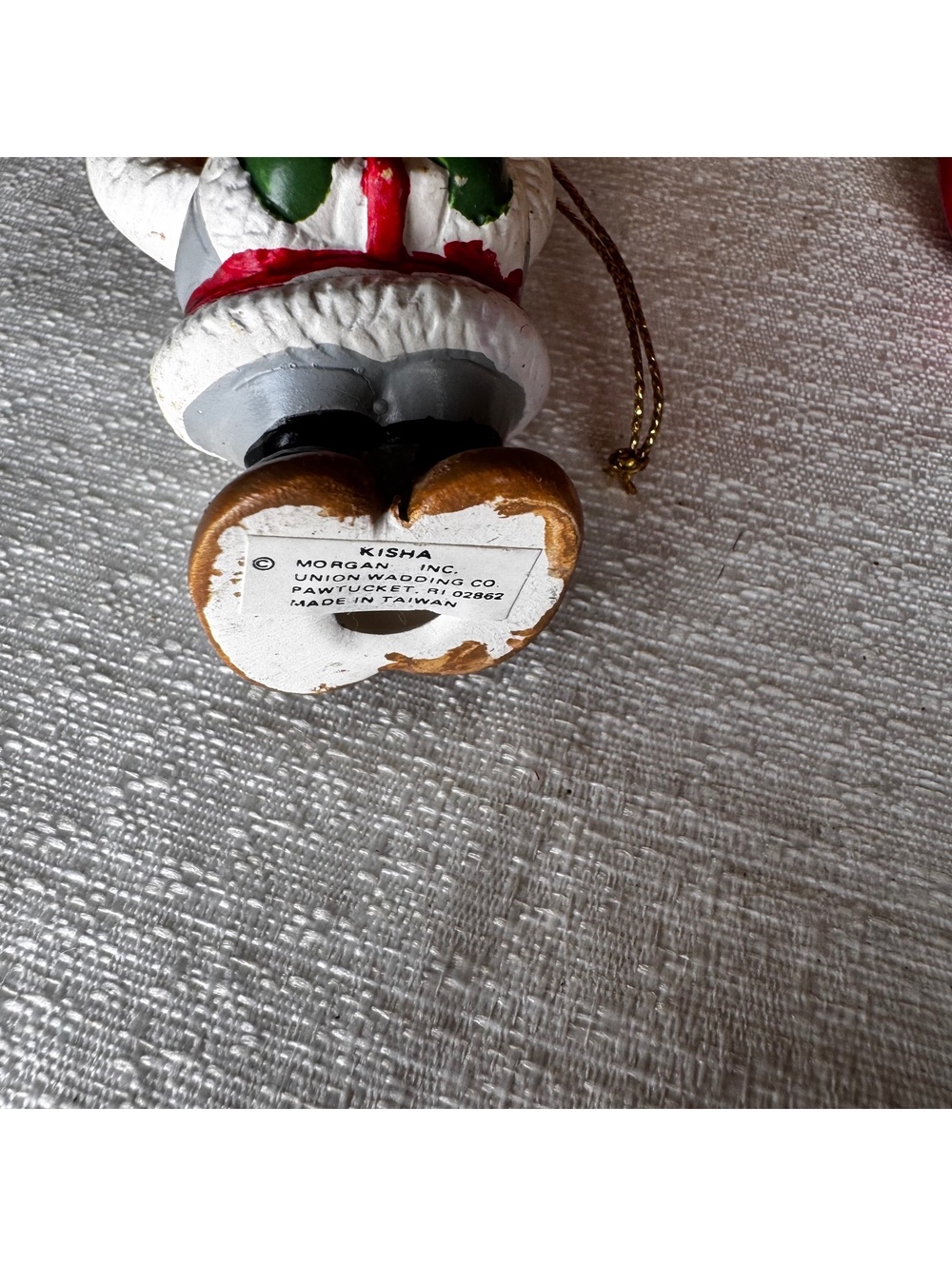 Vintage Christmas Ornament Lot of 4 Figural Holiday Decorations Taiwan Korea - Picture 8 of 9